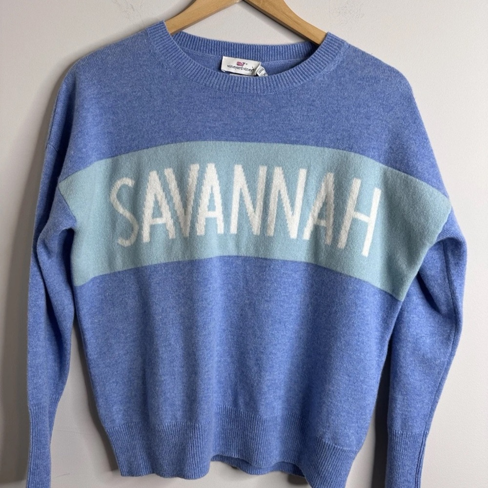 Vineyard Vines Cashmere Sweater XS SAVANNAH Multicolor Long Sleeve. NWT $328